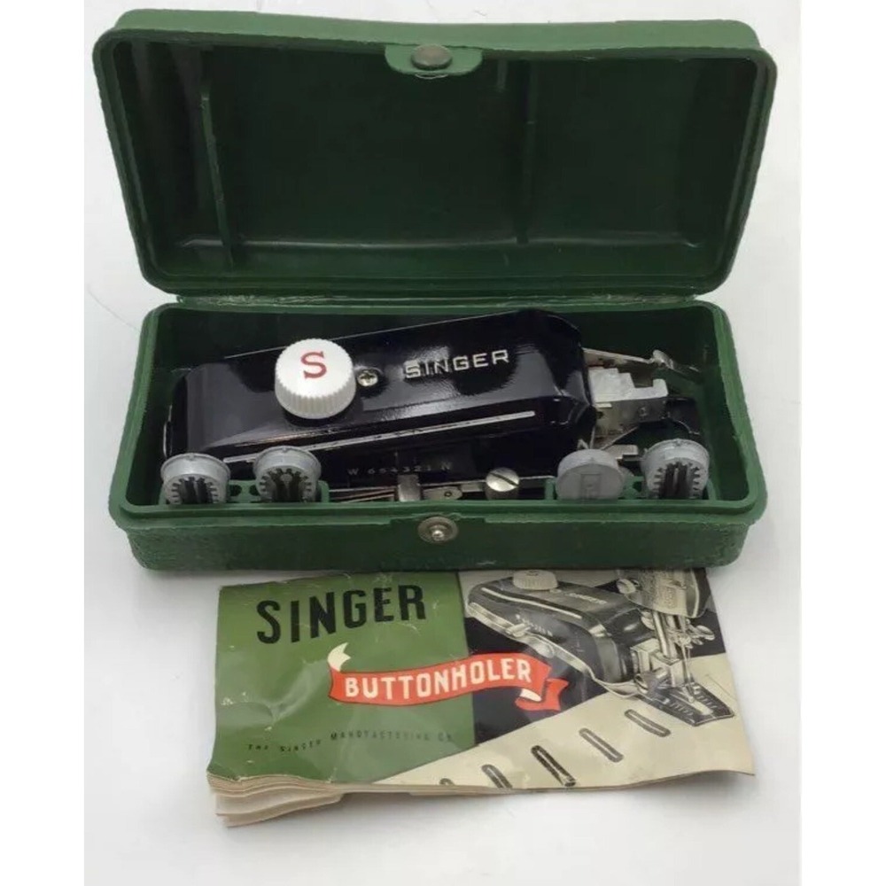 SINGER Buttonholer Vintage Antique Sewing Machine Attachment